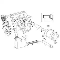 LOCKING WASHER - Блок «300.5603 EXHAUST SYSTEM AND AIR CLEANER» 
