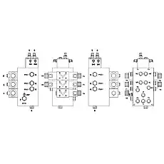 4/3 MULTI-WAY VALVE - Блок «V111700 CONTROL BLOCK CPL -STEERING»  (номер на схеме: 2)