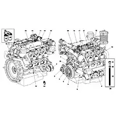 STARTER MOTOR - Блок «398.5009 ENGINE TCD 2015 V06 4V»  (номер на схеме: 9)
