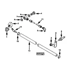 Elbow, Male Adapter - Блок «Air Fuel Control Plumbing FE9820»  (номер на схеме: 5)