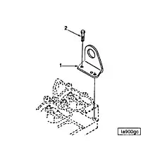 Screw. Hex Flange Head Cap (M12x 1.75x30) - Блок «Lifting Bracket LA9007»  (номер на схеме: 2)