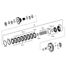 Tapered roller bearing (44,450X95,250X28,575) - Блок «СОЕДИНЕНИЕ 4657.173.017»  (номер на схеме: 220)