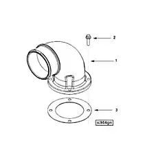 Gasket, Connection - Блок «Air Intake Connection IC9297»  (номер на схеме: 3)