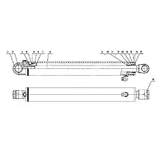 Piston Rod Buffering Ring - Блок «B80B-TL-00 Подъемный цилиндр»  (номер на схеме: 13)