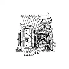 Admission And Exhaust Assembly - Блок «Двигатель в сборе 4»  (номер на схеме: 3)