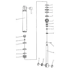 Cylinder body (Left) - Блок «Правый и левый рулевые цилиндры»  (номер на схеме: 18)