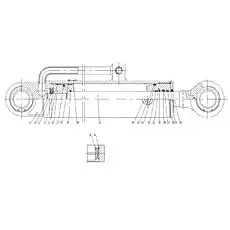 cylinder - Блок «ZL956Ca-9045 Рулевой цилиндр»  (номер на схеме: 1)