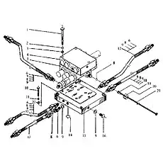 Oil pipe 8I-540 - Блок «Клапаны муфты в сборе»  (номер на схеме: 13)