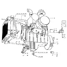 Nut M24X2-10ZnD - Блок «Система двигателя»  (номер на схеме: 27)