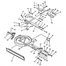 Pin - Блок «Отвал и круговая поддержка (для мощного наклона)»  (номер на схеме: 15)