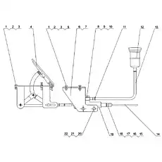 Clutch pump - Блок «QY16K.09A Клапан управление маслом»  (номер на схеме: 19)