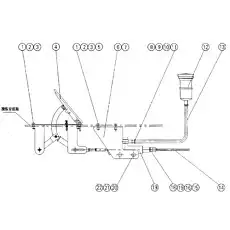 Nut M8 - Блок «01209001 Пушка управления краном»  (номер на схеме: 2)