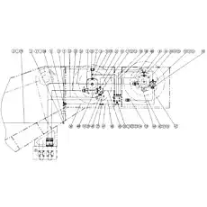 Control valve block - Блок «08613039 Трубки подъемного механизма»  (номер на схеме: 51)