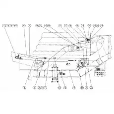 Flange coupling - Блок «08613047 Трубопровод телескопической и подъемной системы в сборе»  (номер на схеме: 4)