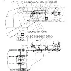 Washer 12 - Блок «08613080 Трубки дополнительной лебедки»  (номер на схеме: 24)