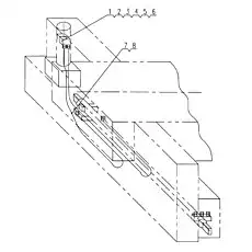 Double-way lock - Блок «qy16k-65-4 Трубки для клапанов к выходному триггеру»  (номер на схеме: 1)