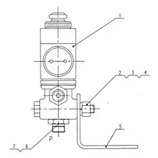 Bending plate - Блок «xz16k-41-2a Клапан соленоида в сборе»  (номер на схеме: 5)