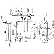 Transmission - Блок «xz16k-50a Механизм ящика и подвески»  (номер на схеме: 28)
