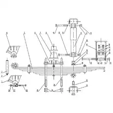 Bolt M16x130 - Блок «xz16k-55a Передняя подвеска»  (номер на схеме: 9)