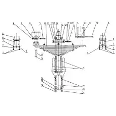 Washer 10 - Блок «xz16k-58a Фиксирования пластинчатых пружин задней подвески»  (номер на схеме: 2)
