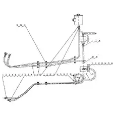 End vertical connection - Блок «xz25k-37a Рулевая гидравлическая система»  (номер на схеме: 22)