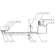 Nut M10 - Блок «xz25k-83a Блок воздушного кондиционирования»  (номер на схеме: 23)