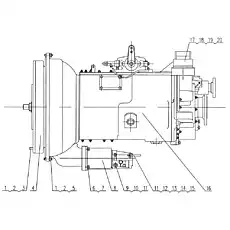 Bolt M10x40 - Блок «xz50k-50a Механизм ящика и подвески»  (номер на схеме: 5)