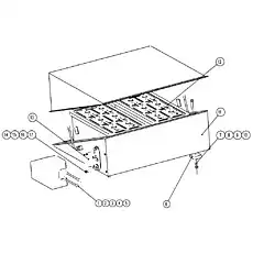 Nut M10 - Блок «Установка аккумуляторной батареи»  (номер на схеме: 10)