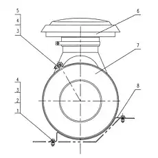 Nut M10 - Блок «Установка воздушного фильтра»  (номер на схеме: 3)