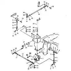 KEY 5X19 - Блок «Наклон лезвия и соединение управления рыхлителем»  (номер на схеме: 27)