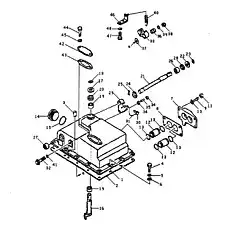 PIN, dowel - Блок «Крышка и рычаг управления клапанами»  (номер на схеме: 3)