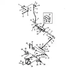 BUSH 1615 - Блок «Соединение стояночного тормоза»  (номер на схеме: 3)