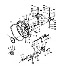 SCREW - Блок «Крепление преобразователя крутящего момента и регулятор клапанов»  (номер на схеме: 15)