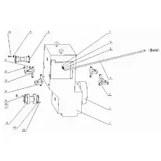 Pressure output connector - Блок «Коробка передач и запчасти»  (номер на схеме: 5)