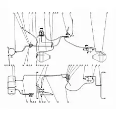 Air pressure gauge connecting pipe - Блок «Рабочая тормозная система»  (номер на схеме: 8)