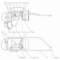 Cooler oil outlet connector - Блок «Гидравлическая система трансмиссии и крутящего момента»  (номер на схеме: 26)