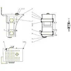 Air cleaner - Блок «Гидравлический масляный бак в сборе»  (номер на схеме: 1)