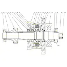 Shaft III output gear - Блок «Вал III муфты в сборе»  (номер на схеме: 18)