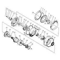 Drive ring gear - Блок «Преобразователь крутящего момента (2)»  (номер на схеме: 4)