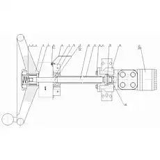 Bolt M10x85 - Блок «Гидравлический рулевой механизм»  (номер на схеме: 14)