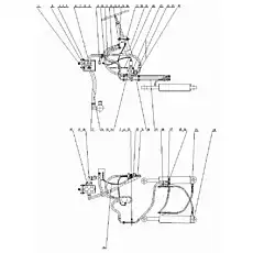 Steering pump oil outlet pipe - Блок «Гидравлическая система рулевого управления»  (номер на схеме: 6)