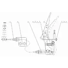 Flexible shaft support - Блок «Педаль управления дроссельной заслонкой в сборе»  (номер на схеме: 3)