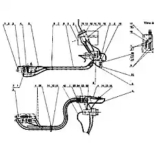 Pilot control hose (M16x1.5) - Блок «Система управления вспомогательным клапаном»  (номер на схеме: 8)