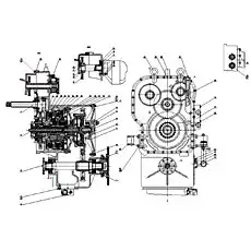 Transmission control valve assembly - Блок «Коробка передач в сборе»  (номер на схеме: 54)