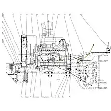 Air prefilter - Блок «Дизельный двигатель в сборе»  (номер на схеме: 16)