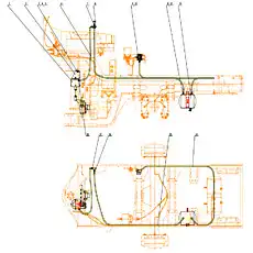 Four-circuit protecting valve outlet connector - Блок «Стояночная тормозная система»  (номер на схеме: 9)