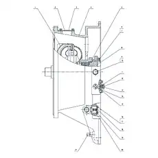 Guide wheel bracket - Блок «Преобразователь крутящего момента в сборе»  (номер на схеме: 8)