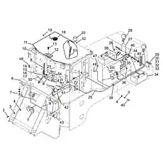 Electrical horn assembly DL50D-24V - Блок «Электрическая система»  (номер на схеме: 1)