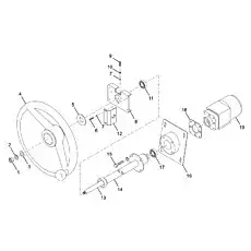 Single row radial ball bearing 104 - Блок «Гидравлический рулевой механизм (CDM835E.06 I .01)»  (номер на схеме: 11)