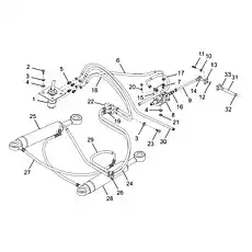 Flange nip - Блок «Гидравлическая система рулевого управления»  (номер на схеме: 13)